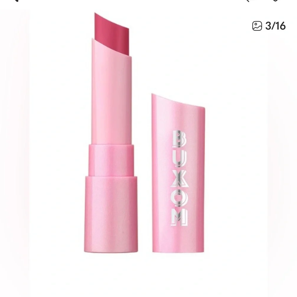 New! Buxom Unisex 0.07Oz Rose All Day Full-On Lip Glow Balm